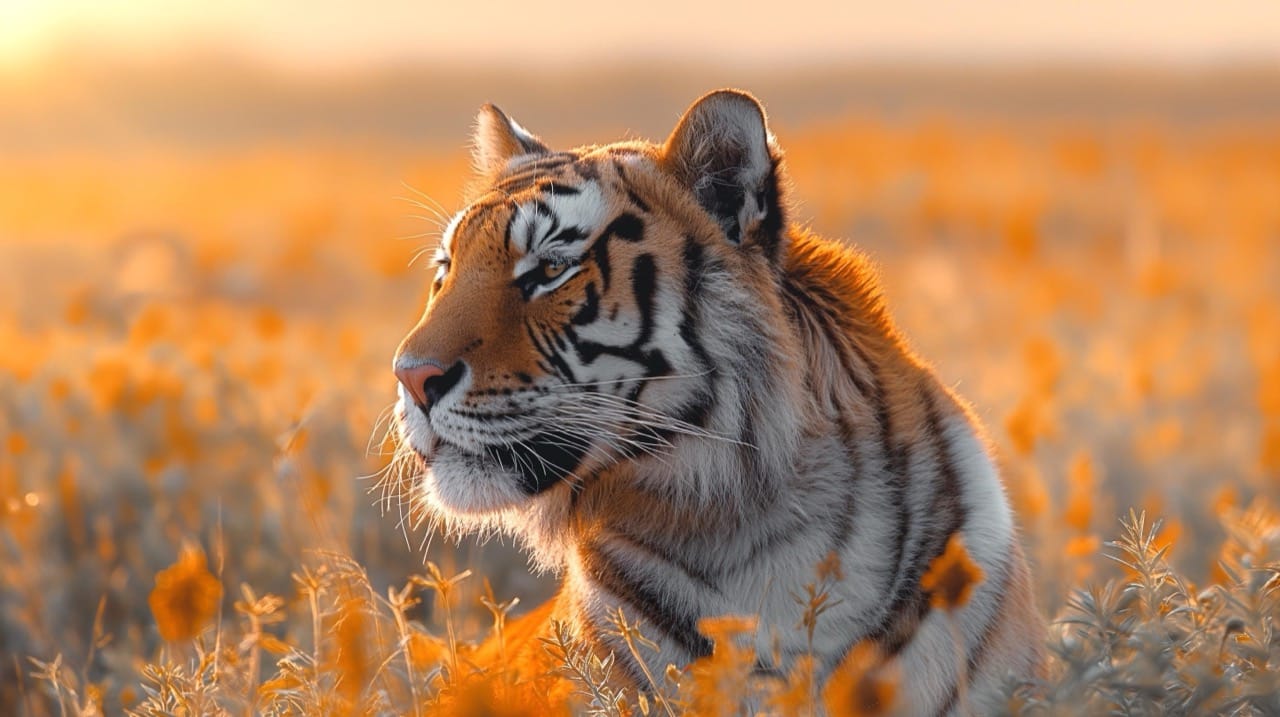 Majestic Stripes in the Golden Light The Enigma of the Siberian Tiger