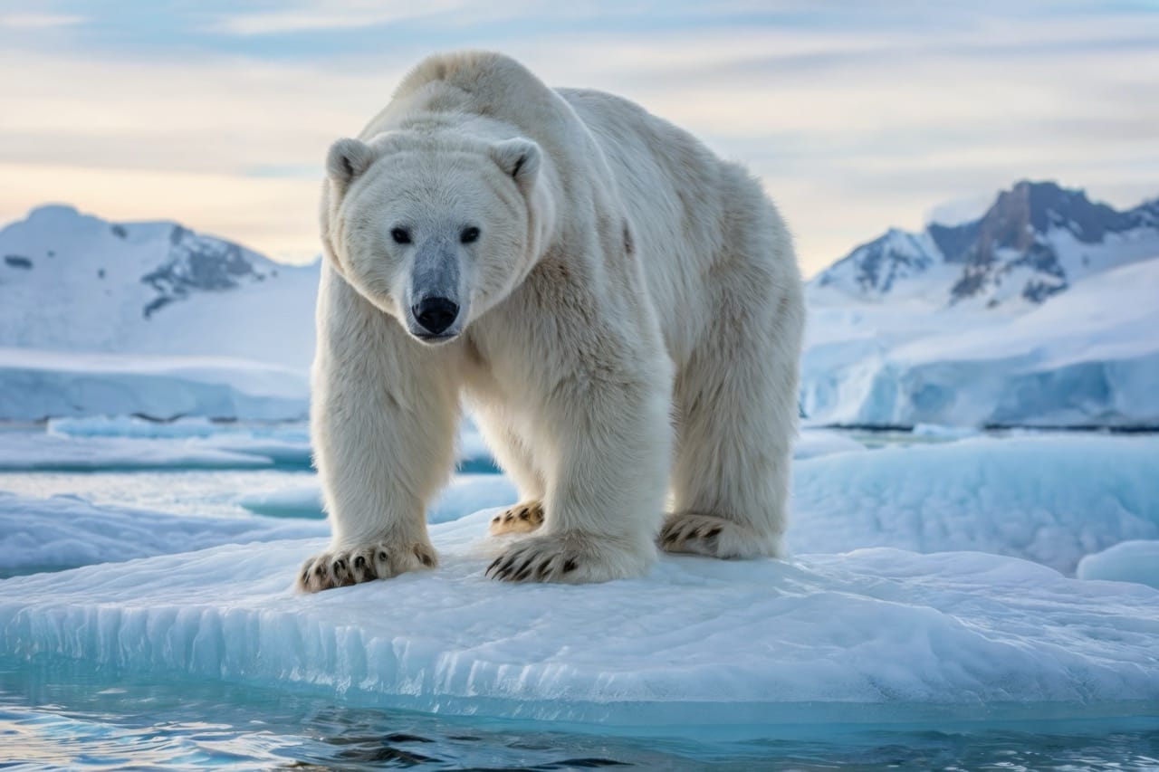 The Majestic Polar Bear King of the Arctic Ice